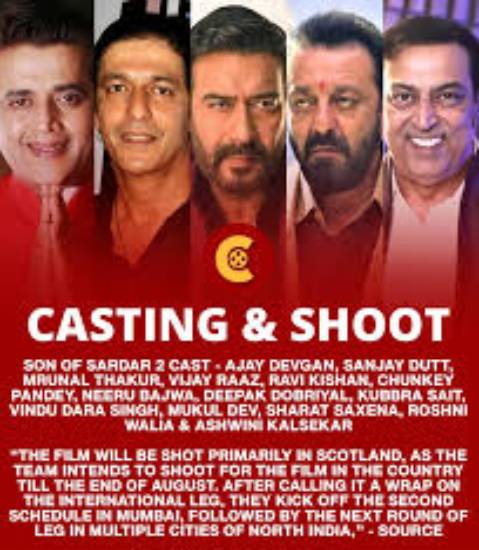 "सन ऑफ सरदार 2" मूवी Star cast